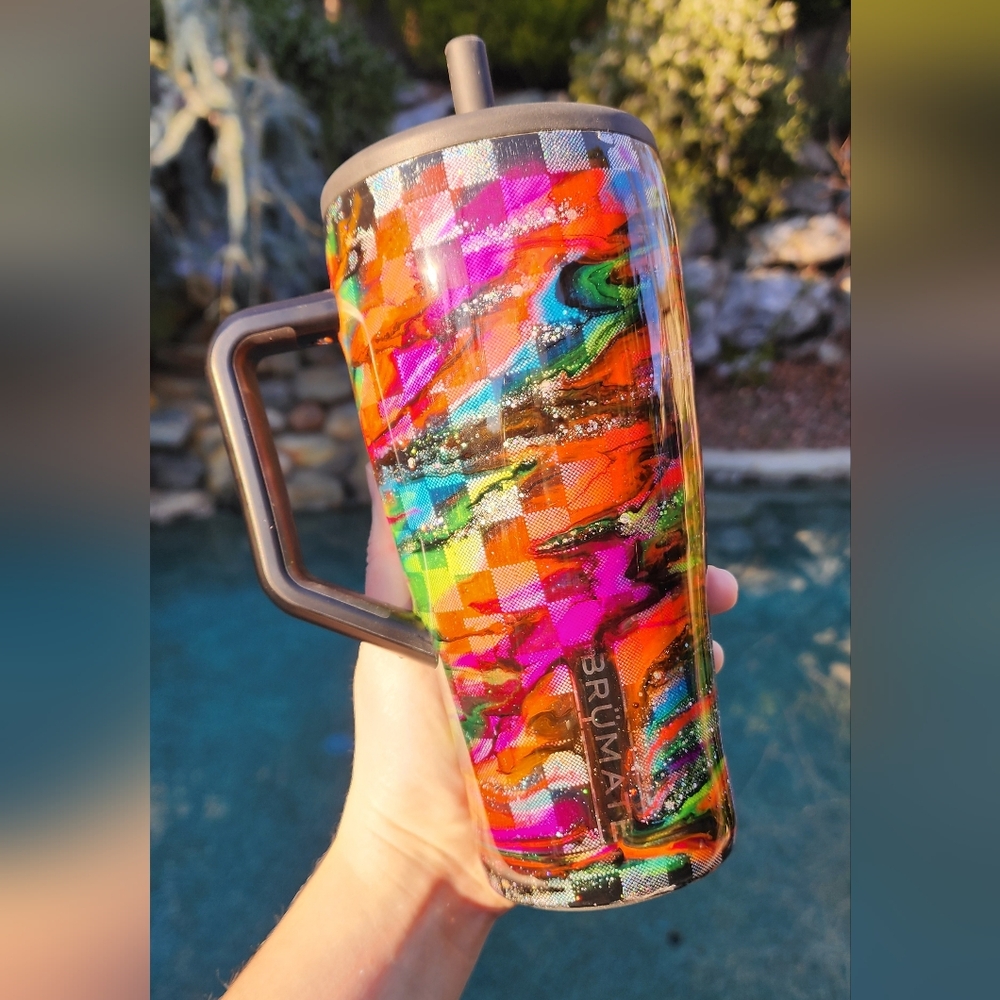Brumate Custom Neon Swirl 30oz Era